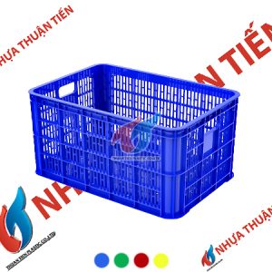 Sóng hở 3T1 làm từ 100% nhựa HDPE chất lượng cao. Kích thước Sóng hở 3T1: H610 x W420 x H310. Sản phẩm chuyên dùng để chứa đựng trái cây, thủy sản, hàng may mặc. Sản xuất màu theo yêu cầu với số lượng lớn.