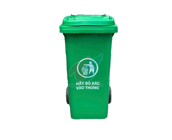 Thung rac 120L - xanh la (2)