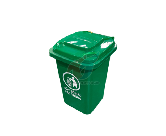 Thung rac 30L - xanh la (2)